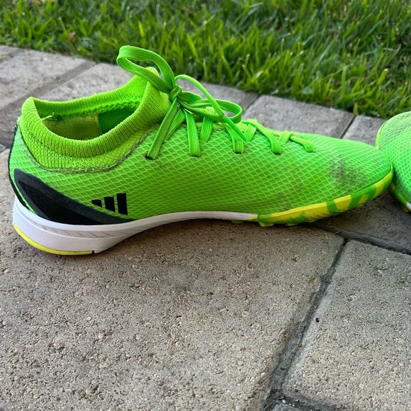 Adidas Soccer Cleats X SpeedPortal.3 Junior Turf Shoes Green Size 6 - Picture 5 of 9